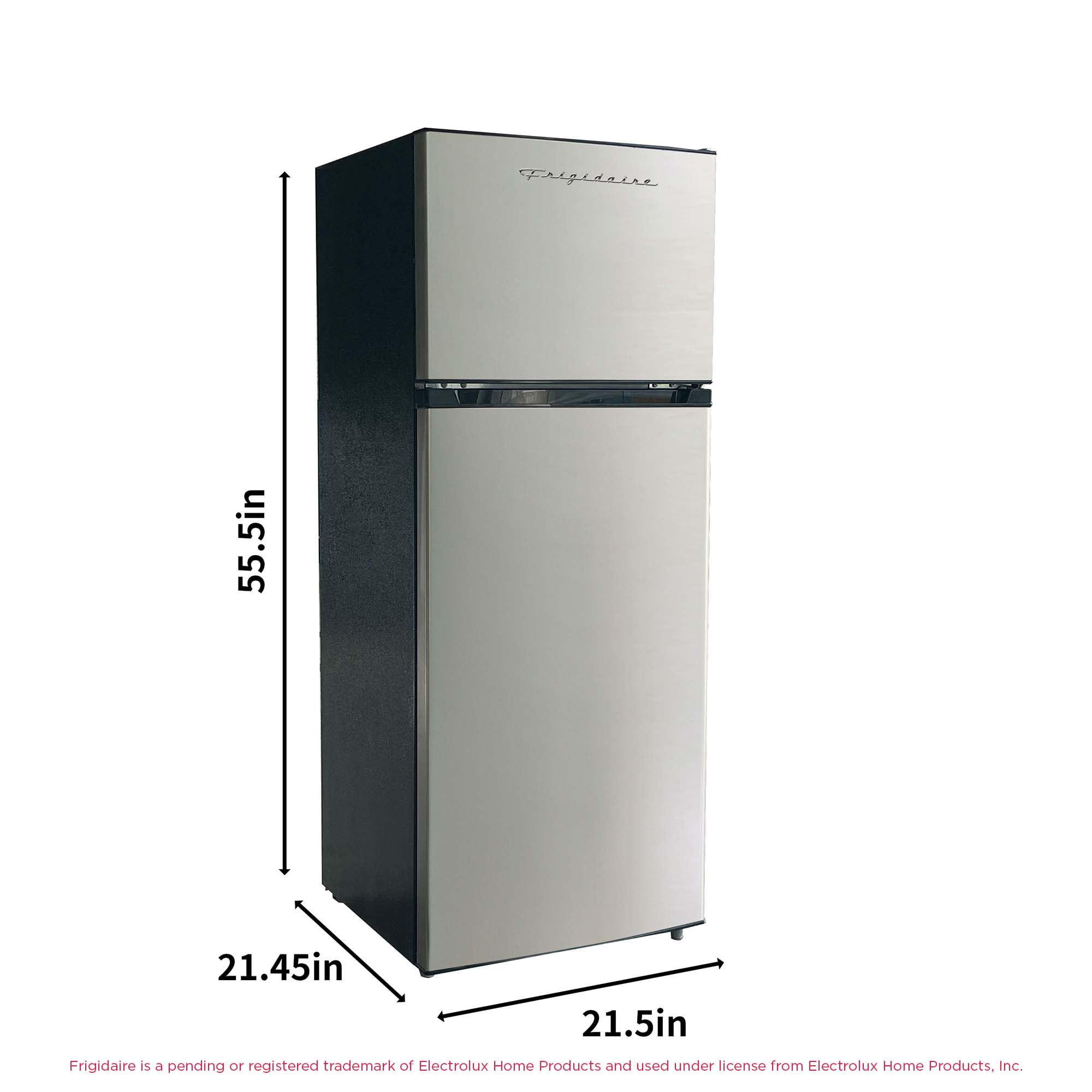 Frigidaire 21 in. 7.5 Cu. ft. Retro Top-Freezer Refrigerator,  Platinum EFR749