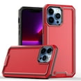 thumbnail image 2 of For Apple iPhone 11 Pro Max (6.5") Modern Fused Hybrid Armor Hard PC TPU Rubber Shockproof Drop Protection Impact Cover ,Xpm Phone Case [ Red ], 2 of 6
