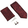 thumbnail image 4 of Red Tie,5pcs Mens Tie Set Men Neckties Mens Tie Exquisite Design, 4 of 14