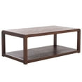 thumbnail image 4 of Safavieh Omara Glam 1 Shelf Ash Veneer Coffee Table, Walnut, 4 of 10