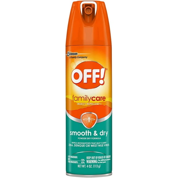 OFF Smooth and Dry Insect and Mosquito Repellent Aerosol Spray, 4 oz
