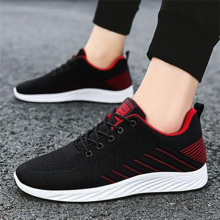 

Quealent Mens Casual Shoes Men s Black Canvas Sneaker Low Top Classic Fashion Shoes with Soft Insole Causal Dress Shoes for Men Comfortable Walking Shoes Red 8