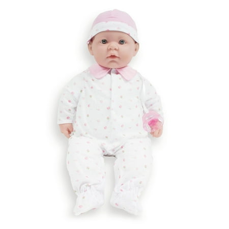 JC Toys, La Baby 20-inch Pink Washable Soft Baby Doll with Baby Doll Accessories, Designed by