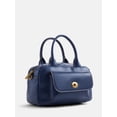 thumbnail image 2 of Free Assembly Women's Faux Leather Satchel Handbag, Navy, 2 of 5
