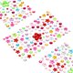 thumbnail image 1 of Uxcell 595 Pcs Pegatinas de Gemas para Manualidades, 5 Hojas de Pegatinas de Gemas Autoadhesivas Brillantes de Flor de Strass, Multicolor, 1 of 5
