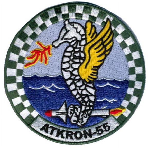 VA-55 Warhorses Squadron Patch  – Plastic Backing