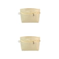 thumbnail image 4 of Ruiboury Stay Organized On Go With Convenient Insert Handbag Zip Closure And Key Chain Ring Bag Organiser Khaki & Short 31*14*21cm 2Set, 4 of 6