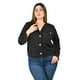 thumbnail image 4 of Blazer con textura tweed Roman Fashion /Tallas Extras, 8067 (Negro) negro 36, 4 of 6