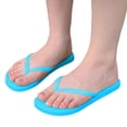 thumbnail image 2 of Daolelai Ladies Slippers New Colorful Flip Flops Bathing Non- Portable Beach Sandals, 2 of 5