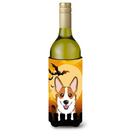 

Carolines Treasures BB1812LITERK Halloween Red Corgi Wine Bottle Beverage Insulator Hugger Wine Bottle multicolor