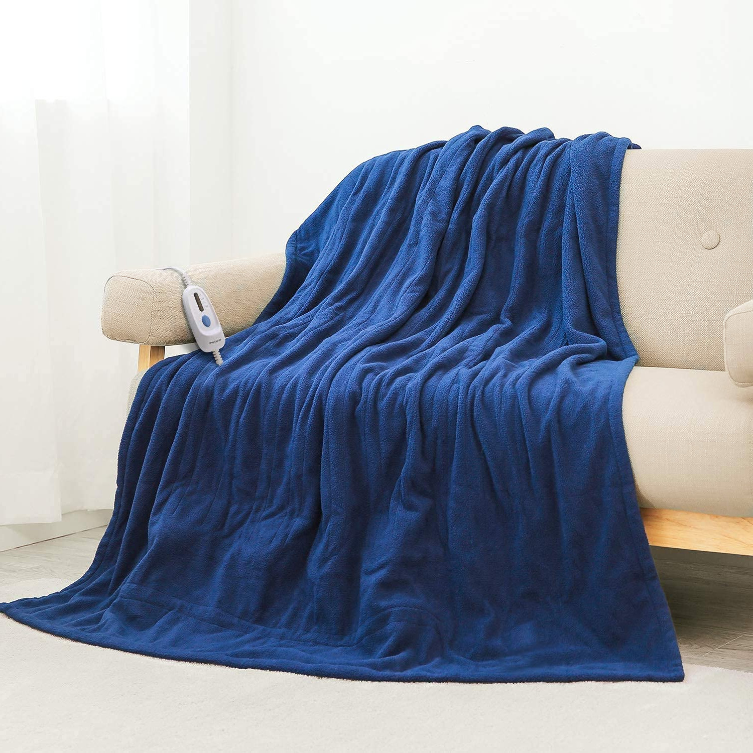 Maxkare Electric Blanket Heated Throw 50" x 60" Lightweight Cozy Soft