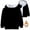 Black, variant on Boys Girls Autumn Winter Long Sleeved Solid Color Cotton Warm Windproof Hood Zippered Hoodie Jacket Top Coat Lightweight Down Jacket for Teen Girls Size 2-3 Years