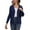 Navy Blue, variant on Womens Button Down Cardigan Sweaters Open Front Long Sleeve Lightweight Knit Outwear Coats (S-2XL)