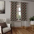 thumbnail image 2 of Ambesonne Floral Grommet Curtain, Gothic Jungle Flowers Retro, 50"x108", Charcoal Grey Pale Rose, 2 of 5