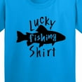 thumbnail image 4 of Inktastic Lucky Fishing Shirt Fish Youth T-Shirt, 4 of 5