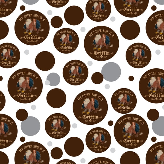 My Other Ride Is A Griffin Fantasy Games RPG Premium Gift Wrap Wrapping Paper Roll