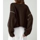 thumbnail image 2 of Suéter PRETTYGARDEN Otoño 2025 de Punto Grueso con Cuello Alto Talla XL, 2 of 6