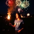 thumbnail image 4 of Womens Lit Firework T Shirt Funny 4th of July Parade Firecracker Graphic Novelty Tee Womens Graphic Tees, 4 of 9
