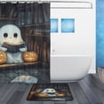 thumbnail image 2 of Ghost Read Book Bathroom Accessory Sets Waterproof Shower Curtain with Anti-Slip Bath Mat Durable Combo, 2 of 7