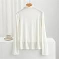 thumbnail image 2 of cfhntfmh Pajama Tops for Women Comfy Long Sleeve High Neck Slim Underwear Shirts Lounge Sleepwear Basic Fall Blouses, 2 of 3