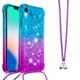 thumbnail image 1 of Funda para iPhone Xr Brillantina Líquida Divertida Reluciente y con Cristales en Movimiento Cuerpo Cruzado con Cordón Ajustable, 1 of 5