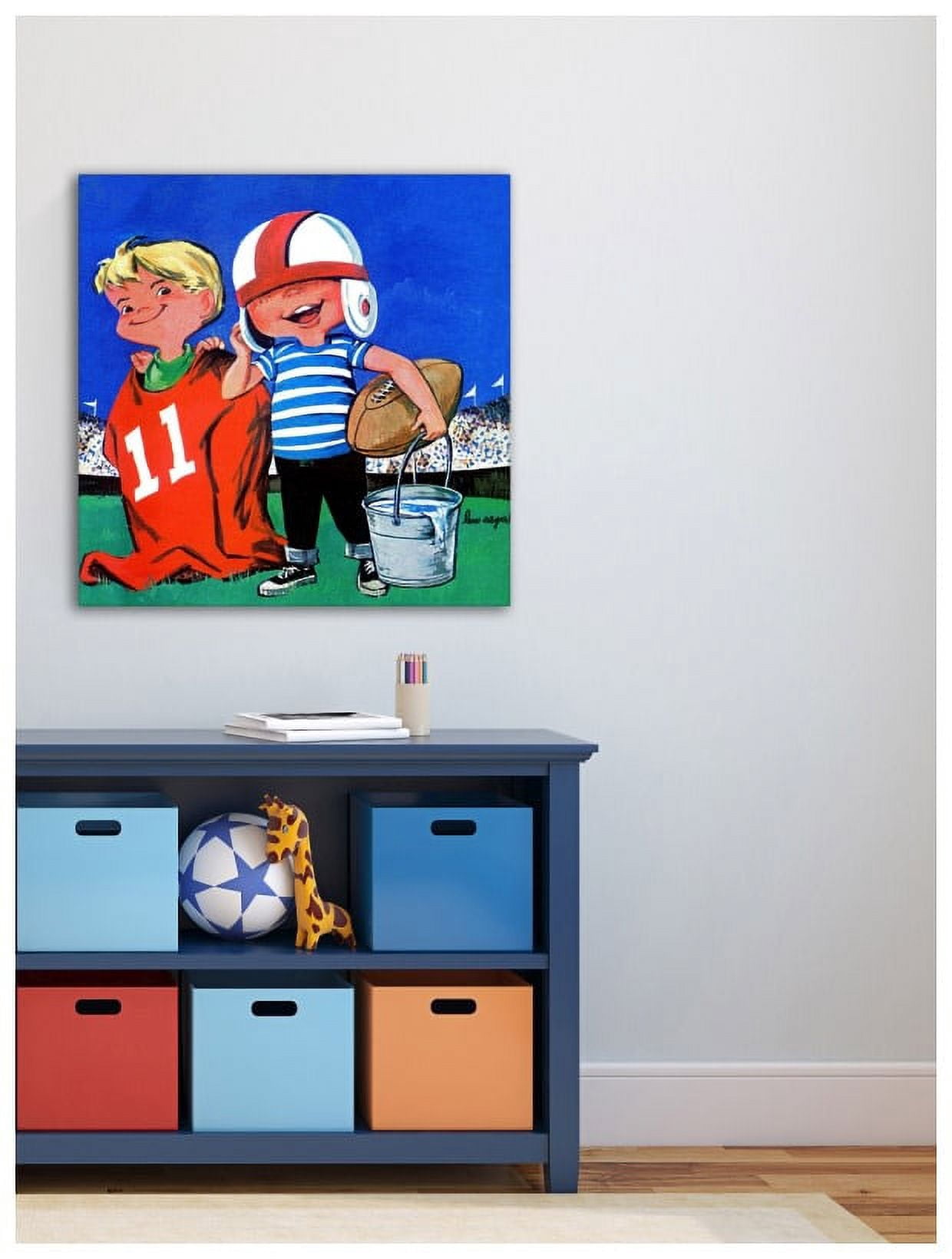 Marmont Hill "Rugby Players II" by Curtis Painting Print on Canvas