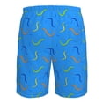 thumbnail image 6 of Kdxio Colorful Snake Pattern Mens Casual Shorts - Drawstring Summer Beach Sports Shorts for Men, 6 of 9