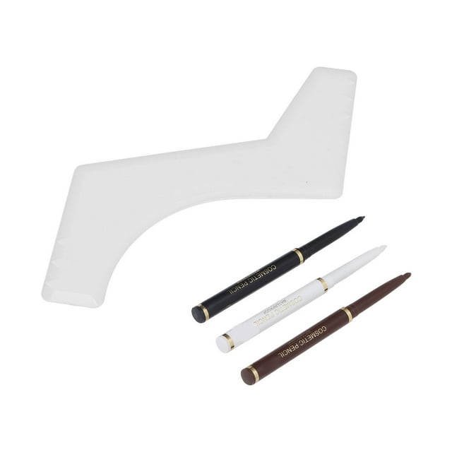 FLAMEEN Beard Filler Pen Kit,4pcs Men's Beard Styling Pencil Kit Guide Template Waterproof Long Lasting Beard Filling Pen,Beard Shaping Template