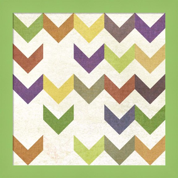 Great Art Now Arrow Pattern II by Jarman Fagalde, Framed Wall Art, 14W x 14H