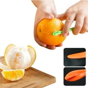 Orange Peeler tools,Plastic Orange Peeler,Citrus Remover Easy Open,Citrus Peeler,Lemon Peeler,Citrus Peel Cutter,Vegetable Slicer,Fruit Tools,Kitchen Gadgets (Orange 1 Pack)