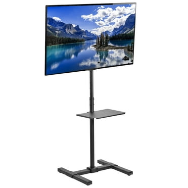 VIVO TV Display 13" to 50" Height Adjustable Floor Stand with Storage Shelf