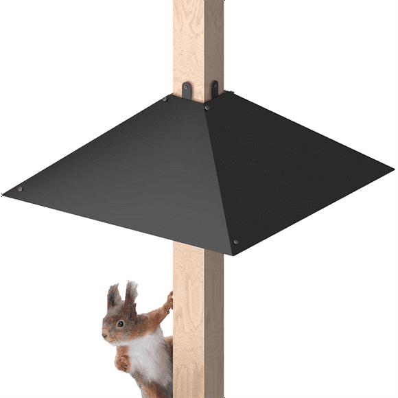 Metal Squirrel Baffle for Post, Squirrel Proof Baffles for Bird Feeder Poles, Outdoor Squirrel Guard for Wooden Pole