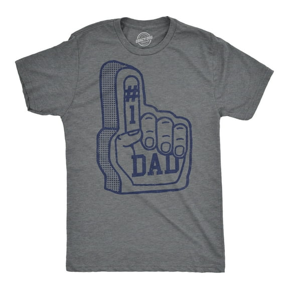Mens Funny T Shirts Number One Dad Foam Finger Sarcastic Fathers Day Graphic Novetly Tee for Men Graphic Tees