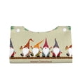 thumbnail image 2 of Goofa Christmas Card With Gnomes Pattern Triangle Square Tissue Box Cover, Modern PVC Leathe Facial Paper Holder,Decorative Holder/Organizer for Bathroom Vanity Countertop, 2 of 9