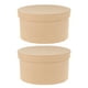 thumbnail image 1 of Cajas de papel de Kraft circulares de 2 piezas para recuerdo y manualidades Caja de chocolate de la caja de recuerdo de boda, 1 of 8
