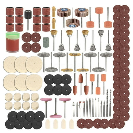 Complete 350pcs Rotary Accessory Kit for Hobbyists and Craft Enthusiasts Tools