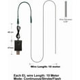 thumbnail image 3 of SIABC-EL Wire Red, 32.8ft/10m USB 5V Adapter Neon Lights Strip 360�� Cuttable Glowing Rope Lights for Parties, Halloween, DIY Decoration, 3 of 4