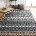 thumbnail image 2 of SAFAVIEH Natura Rebecca Southwestern Area Rug, Charcoal/Ivory, 3' x 5', 2 of 8