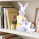 thumbnail image 5 of Estatua de conejo de Pascua, decoración de Pascua, decoración de mesa, figura creativa de conejo Amarillo, 5 of 8