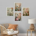 thumbnail image 3 of PixonSign Framed Wall Art Chinoiserie Bird and Flower Vintage Asian Inspired Floral Illustrations Posters, Set of 4 Multicolor Nature Wilderness Canvas Prints for Home Decor - 8"x10" White, 3 of 5