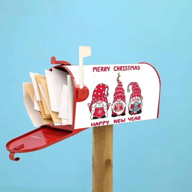 VONKY Add Of Color And Style To Outdoor Space Printed Spring Mailbox Cover Abstract Style Colorful Mailbox Cover Cloth YTYH2309086 2Set