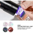 thumbnail image 5 of Mini linterna UV de 12 LED negra, curado de uñas, gel UV de 15 s, secado rápido, lámpara de curado, lámpara con sensor UV, lámpara para uñas, lámpara de curado, 5 of 5