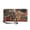Dogs Christmas Scene, variant on Chririnla Geometric Horse Pattern Coin Bag with Zip Around Waterproof Women's Wallets for Outdoor, PU Leather Long Wallet for Shopping