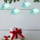 thumbnail image 4 of xihome Paquete de 4 adornos navideños de plstico para rbol, decoraciones colgantes de formas curiosas, rosa, dorado, verde, plateado y brillantes., 4 of 6