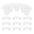 thumbnail image 1 of FONWILYO 10Pcs Plastic Nail Soaking Bowls for Manicure Use with Finger Separation and Safe Cleaning, 1 of 8