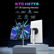 KTC H27T6 27 QHD 210Hz Gaming Monitor, 1440P Monitor with SpeakersFast IPS, 1ms, HDR400, FreeSync & G-Sync Compatible, VESA, Tilt & Swivel & Height Adjustable, 1440P, Black