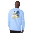 thumbnail image 2 of Men's Margaritaville Light Blue Los Angeles Rams It's Five O'Clock Somewhere Long Sleeve T-Shirt, 2 of 2