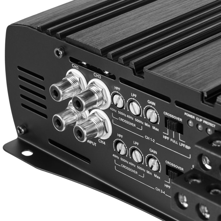 NVX XAD42 3200W 4-Channel Class D Vehicle Audio Amplifier with
