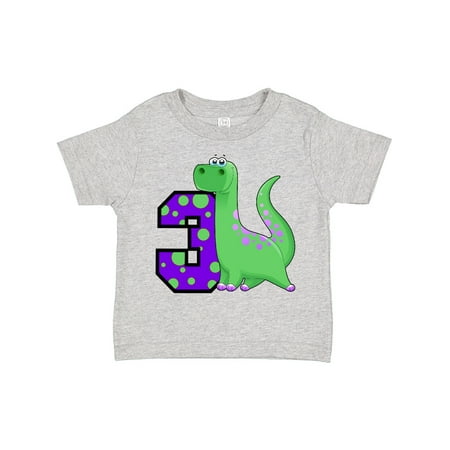 

Inktastic Dinosaur 3rd Birthday Gift Toddler Boy or Toddler Girl T-Shirt