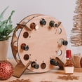 thumbnail image 4 of Christmas Tree Advent Calendar Wine Rack Ooden Wood High Quality Durable Creative Brown Holiday Party Home Decoration, 4 of 15